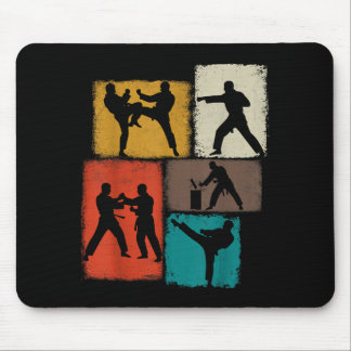 Tapis De Souris Collage de pratiquant de Taekwondo Hommes Enfants