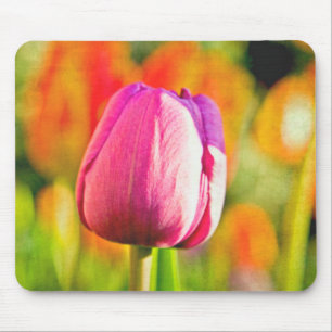 Tapis De Souris Collage de tulipe
