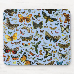 Tapis De Souris Collage des papillons de nuit et des papillons de