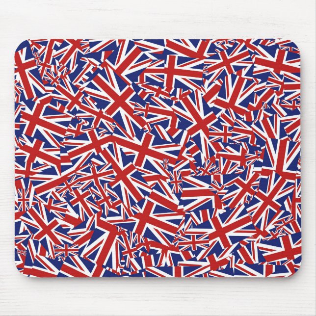 Tapis De Souris Collage d'Union Jack (Devant)