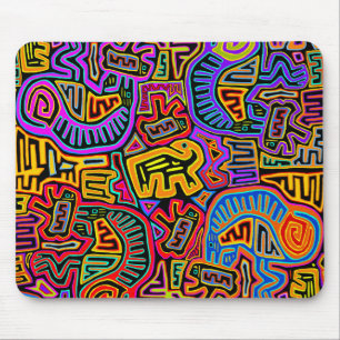 Tapis De Souris Collage Mola de l'île de San Blas