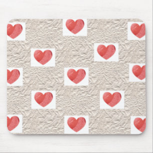 Tapis De Souris Collage Mousepad de coeur