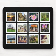 Collage noir et blanc frais de photo d'Instagram