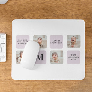 Tapis De Souris Collage Photo & Meilleure Grand-Mère Jamais Meille