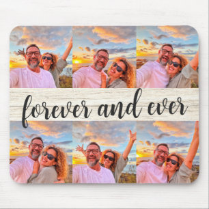 Tapis De Souris Collage photo moderne de 6 photos Monogramme perso