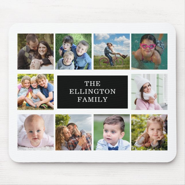 Tapis De Souris Collage photo personnalisé (Devant)