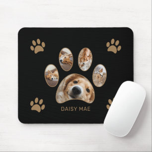 Tapis De Souris Collage photo personnalisé avec empreinte de patte