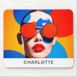 Tapis De Souris Collage photo Pop Art<br><div class="desc">Pop Art Photo Collage Design avec votre nom! "La vie est comme un tableau - plus nous ajoutons de couleurs vibrantes,  plus elle devient éclatante." Pour les amoureux de la couleur et de la pop art !</div>