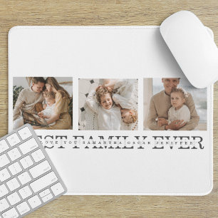 Tapis De Souris Collage tendance photo et meilleure famille jamais