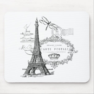 Tapis De Souris Collage tour Eiffel