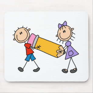 Tapis De Souris Colle Enfants Avec Crayon