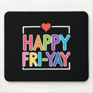 Tapis De Souris Collection amusante de rentrée scolaire Happy Fri-