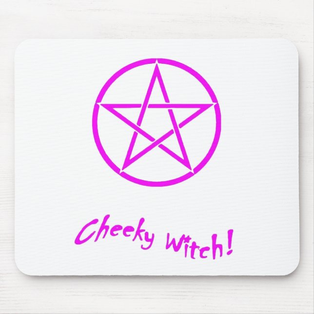 Tapis De Souris Collection Cheeky Witch Star (rose) (Devant)