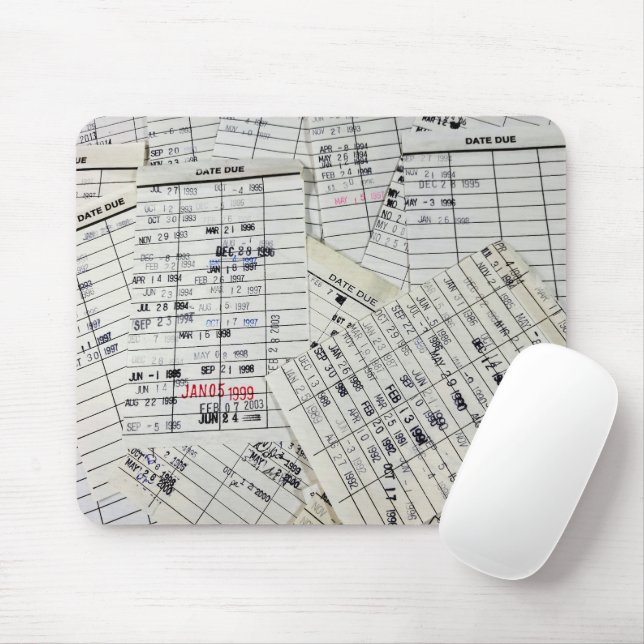 Tapis De Souris Collection de cartes de bibliothèque ancienne (Avec souris)