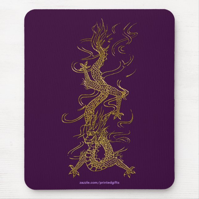 Tapis De Souris Collection de dragons d'or ASIE (Devant)