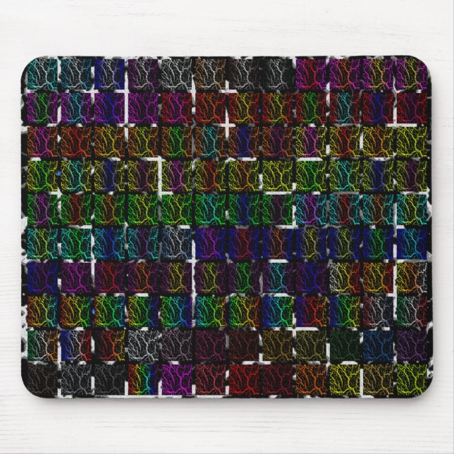 Tapis De Souris Collection de lave de l'espace fissuré (Devant)