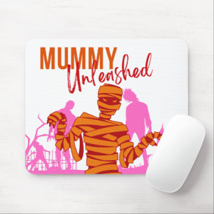 Tapis De Souris Collection de timbres d'Halloween "Mummy Unleashed