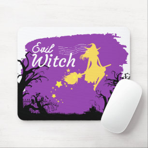 Tapis De Souris Collection de timbres Halloween "Evil Witch"