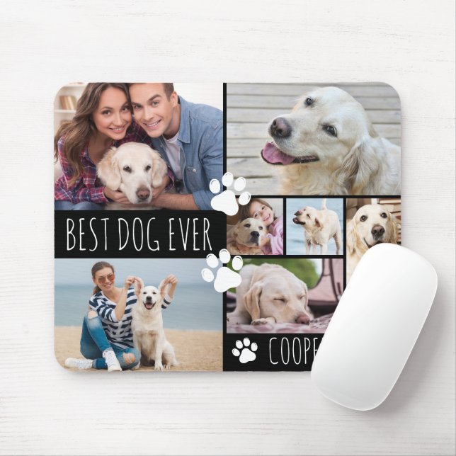 Tapis De Souris Collection photo moderne BEST DOG EVER 8 (Avec souris)