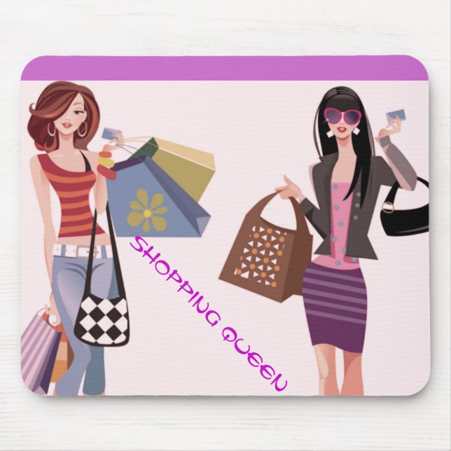 TAPIS DE SOURIS COLLECTION REINE DU SHOPPING (Devant)