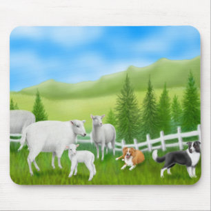 Tapis De Souris Colleys de frontière Mousepad