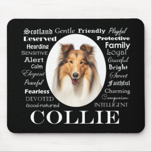 Tapis De Souris Collie Traits