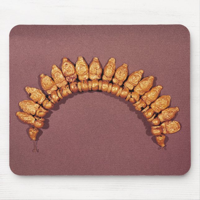 Tapis De Souris Collier avec des masques des maenads et du Silenus (Devant)