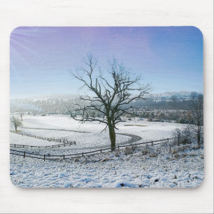 Tapis De Souris Collines couvertes de neige d'Ozark