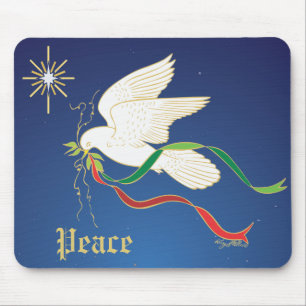 Tapis De Souris Colombe blanche
