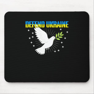 Tapis De Souris Colombe de la paix pour la défense de l'Ukraine