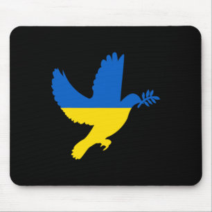 Tapis De Souris Colombe de la paix ukrainienne