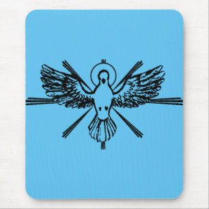 Tapis De Souris Colombe du Saint-Esprit Confirmation Religieuse et