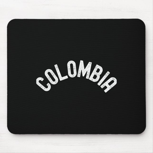 Tapis De Souris Colombie Carte Graphique des citations Colombie (Devant)