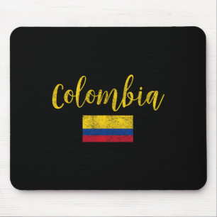 Tapis De Souris Colombie Drapeau Colombien Vintage 