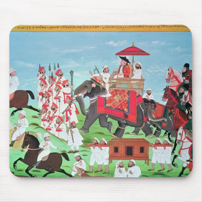Tapis De Souris Colonel James Todd voyageant par l'éléphant (Devant)