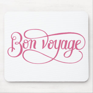 Tapis De Souris Colonne de calligraphie bon voyage