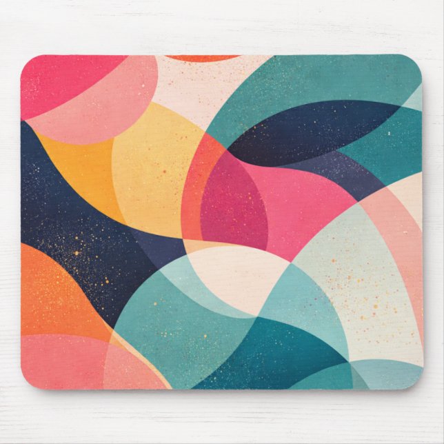 Tapis De Souris Color Rhythm abstract waves (Devant)