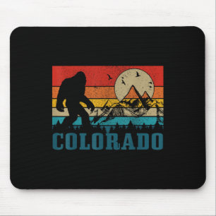 Tapis De Souris Colorado Bigfoot Vintage Montagnes Rocheuses Rando