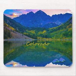 Tapis De Souris Colorado Rocky Mountains et le Lac