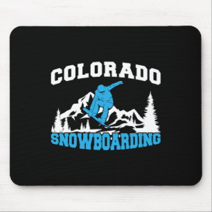 Tapis De Souris Colorado Snowboard Hiver Et Sport De Montagne