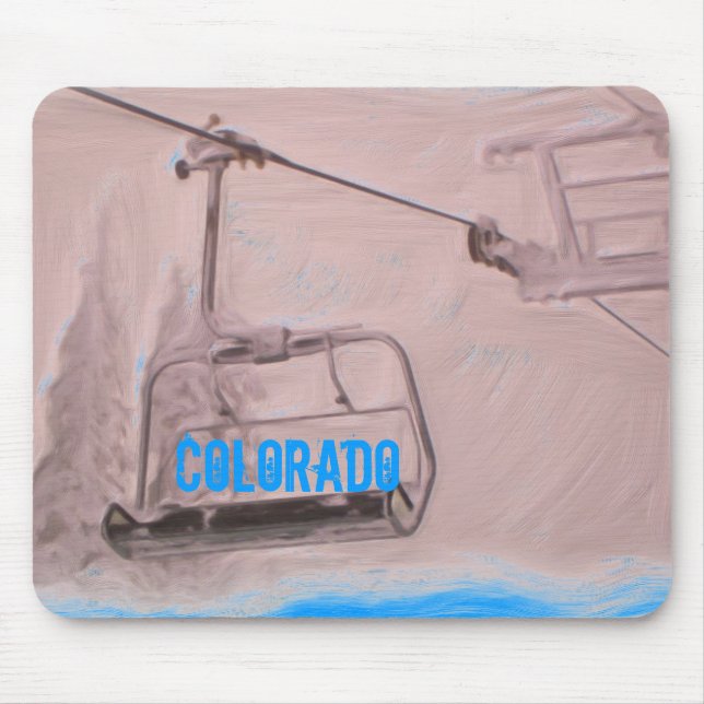 Tapis De Souris Colorado télésiège mousepad (Devant)