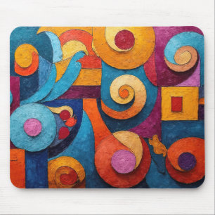 Tapis De Souris Colorcube 4 Cubisme coloré Pad souris