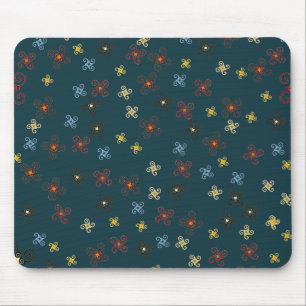 Tapis De Souris Coloré Bleu Rouge Vert Jaune Brown Pinwheel
