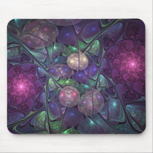 Tapis De Souris Coloré brillant Art Abstrait Fractal moderne