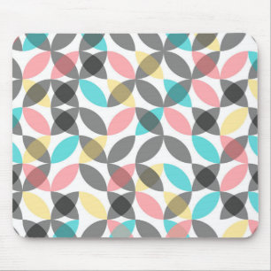 Tapis De Souris Coloré, moderne, gai circulaire géométrique