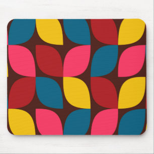 Tapis De Souris Coloré, moderne, tendance, abstraction de fleurs u