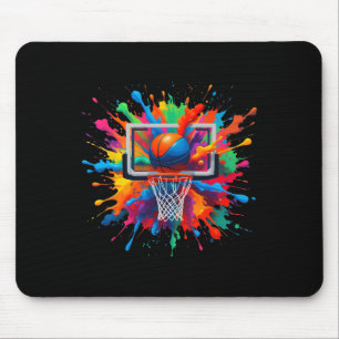 Tapis De Souris Coloré Sketll Tie Dye Cercle Filet Slam Dunk Éclab