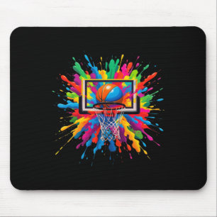 Tapis De Souris Coloré Sketll Tie Dye Cercle Filet Slam Dunk Splas
