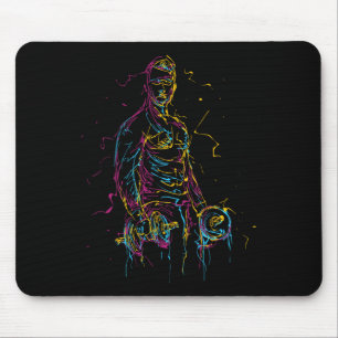 Tapis De Souris Coloré Strongman Bodybuilding Gym Poids