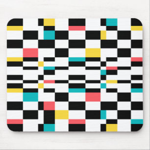 Tapis De Souris Coloré, urbain, moderne, motif géométrique tendanc